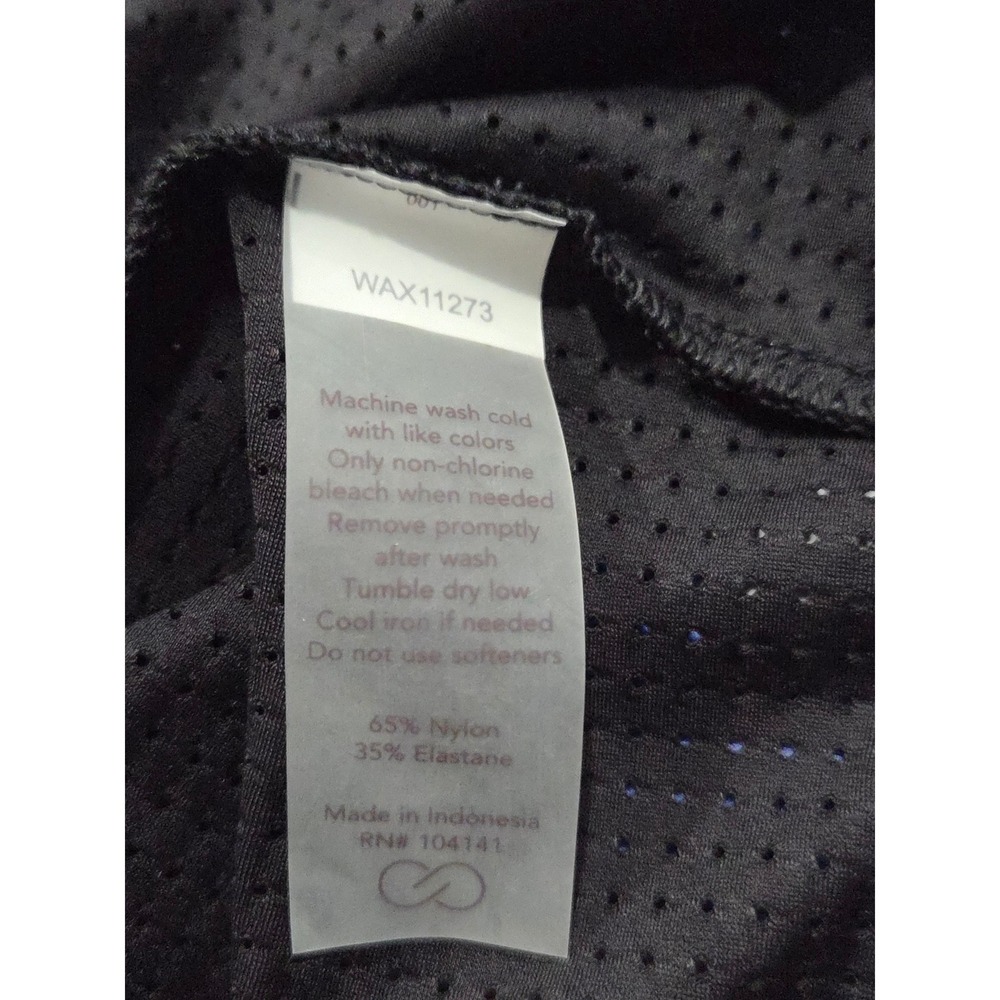 CALIA Womens Open Mesh Mock Neck Tank Top Black Workout Athletic Small Gym New - Picture 13 of 13